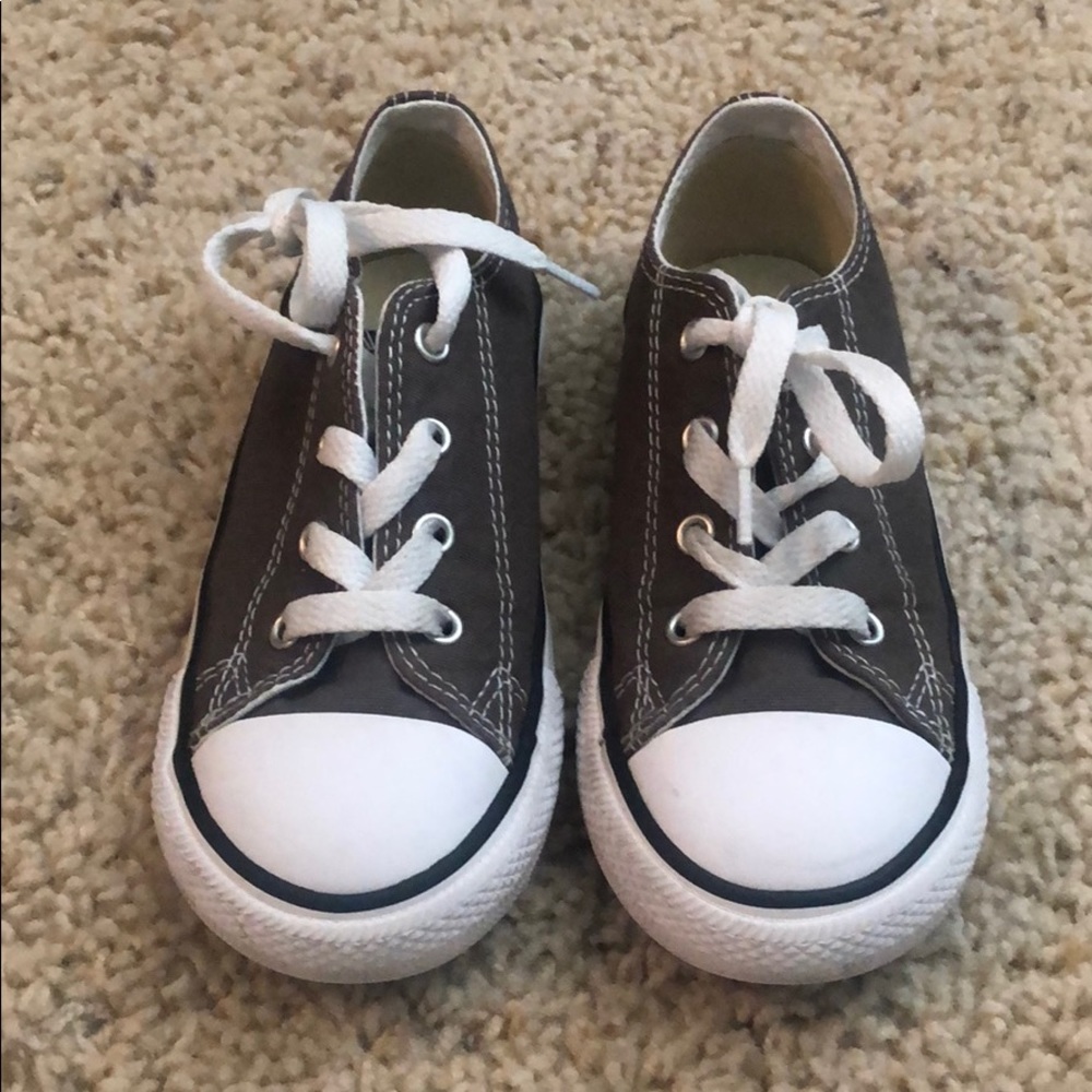Charcoal gray  toddler converse